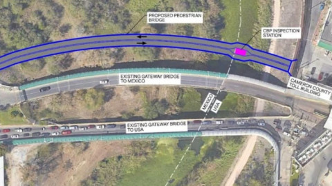 Autorizan construcción del Puente Gateway: nuevo cruce peatonal entre Matamoros y Brownsville