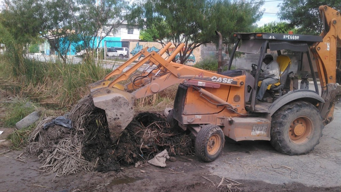 Logra coordinación Municipal avance en desazolve de drenes y desagües