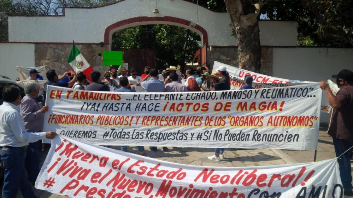 Clausuran de manera simbólica INE Tamaulipas 