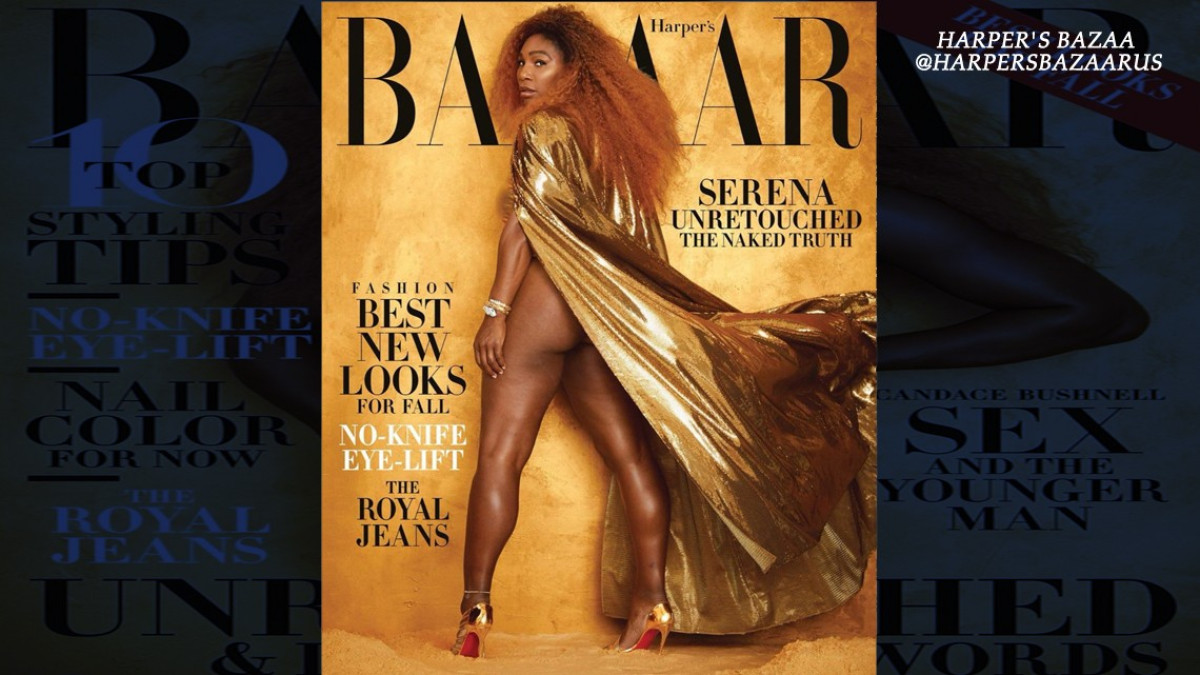 Serena Williams posa sin retoques para la revista Harper's Bazaar