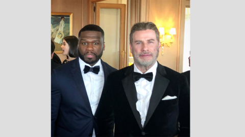 John Travolta se mueve al ritmo de 50 Cent