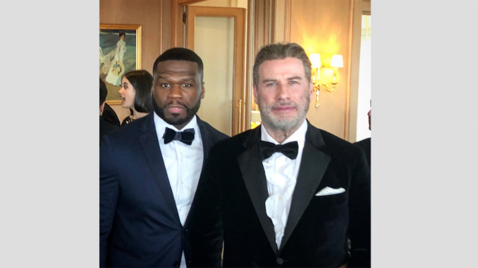 John Travolta se mueve al ritmo de 50 Cent