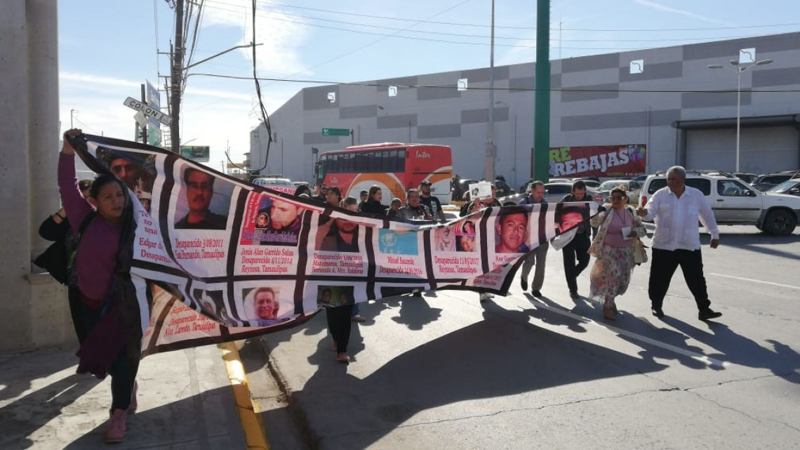 Viajan Colectivos del Estado a Reynosa para exponer sus peticiones a AMLO