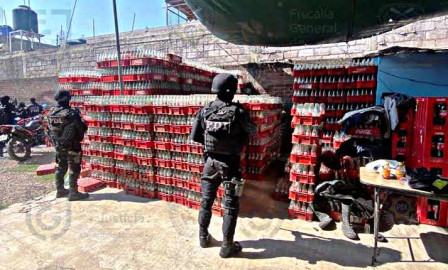 Localizan predio donde envasaban Coca-Cola pirata en CDMX