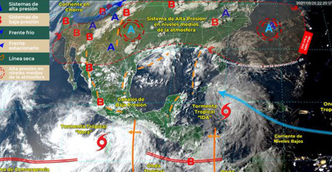 Colima declara alerta por tormenta tropical Nora ante posibilidad de convertirse en huracán