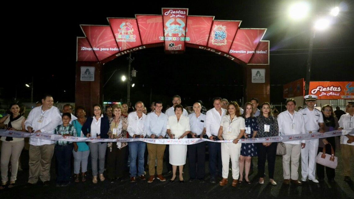 Inaugura Magda Peraza "Fiestas de Abril Tampico 2018"