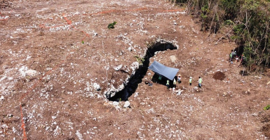 Encuentran caverna en Nueva ruta del tramo 5 del tren maya