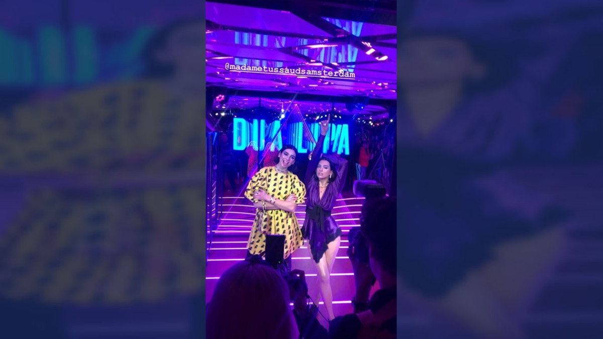 Dua Lipa conoció a su réplica de cera de Ámsterdam