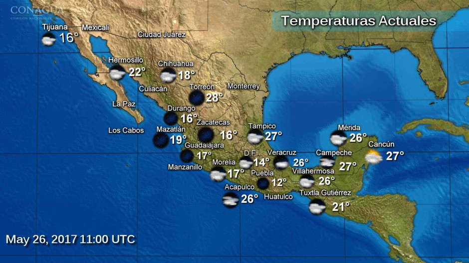 Prevén lluvias fuertes en varios estados del país