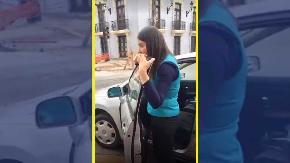 Aparece #LadyBanquetas en Matamoros