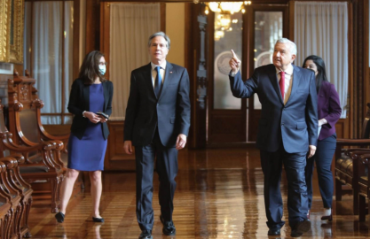 Asegura AMLO que no hay agenda para la reunión con Blinken; Descarta pleito con EU por consulta energética