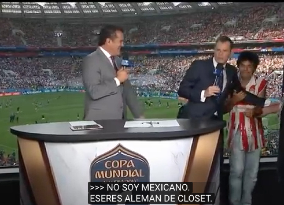 Eugenio Derbez interrumpe transmisión en vivo y es sacado por un guardia