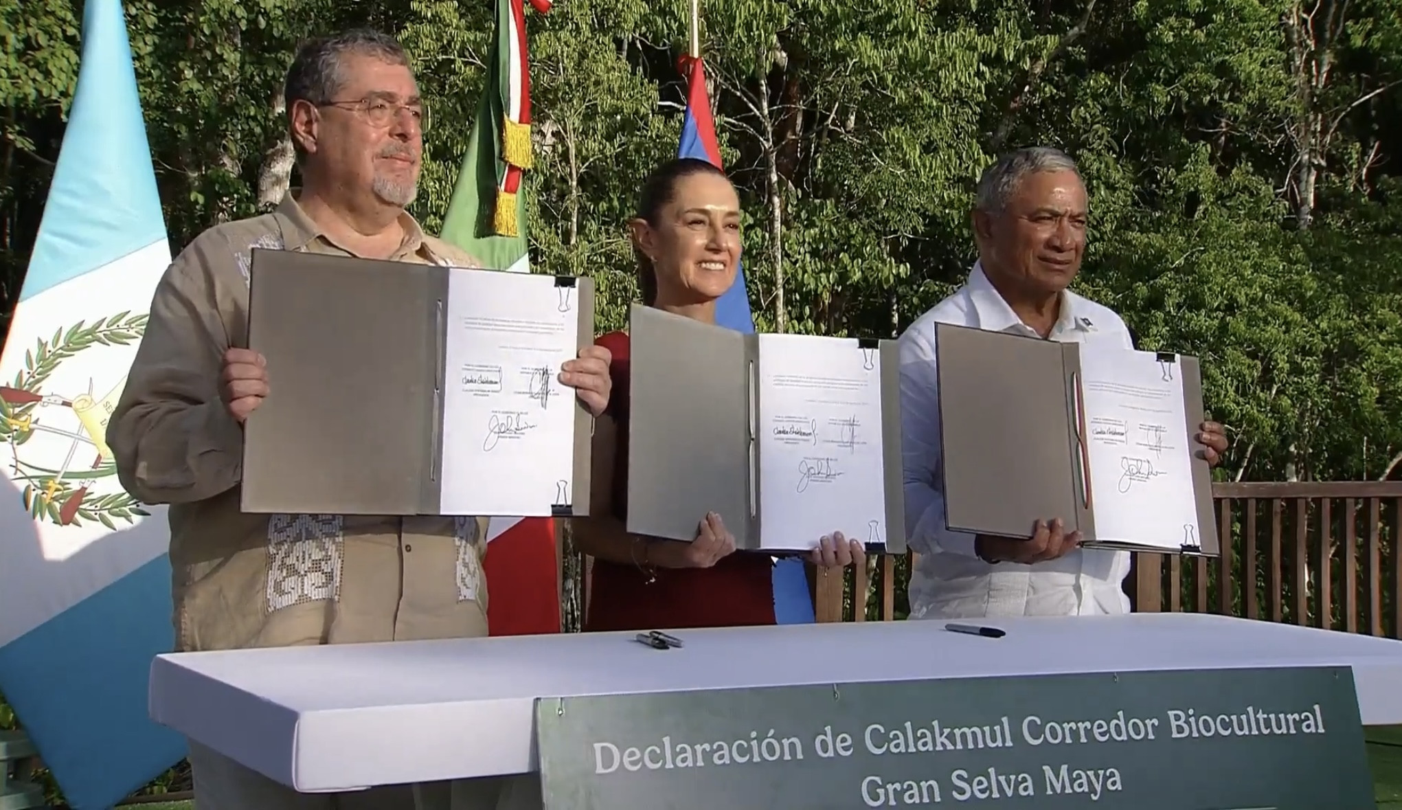 México, Belice y Guatemala firman acuerdo para crear el Corredor Biocultural de la Gran Selva Maya