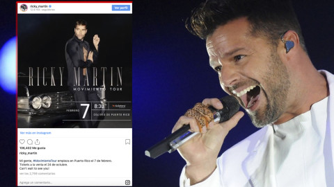 Ricky Martin iniciará su gira 'Movimiento' en Puerto Rico