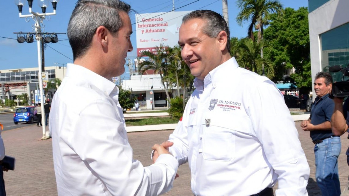 Adrián Oseguera pacta compromisos con próximo delegado federal en Tamaulipas