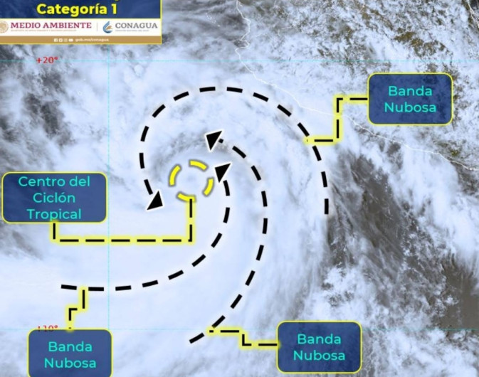 Kay ya es huracán categoría 1