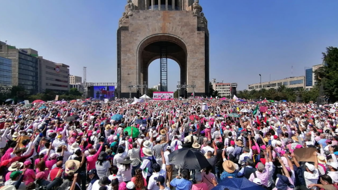Así transcurre la marcha en defensa del INE en la Ciudad de México y otros estados 