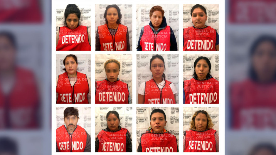 Detienen a 12 por extorsión agravada