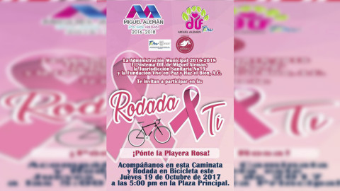 Con paseo en bicicleta buscan concientizar la lucha contra el cáncer
