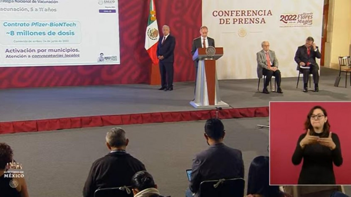 Gobierno Federal anuncia vacunación contra el COVID-19 a niños de entre 5 y 11 años 