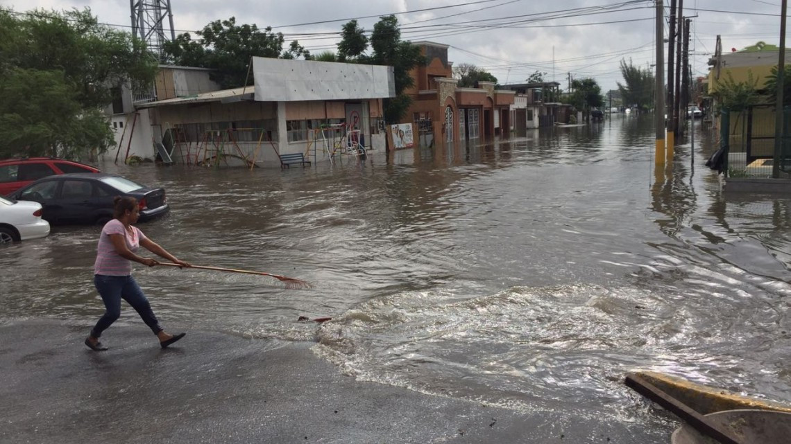 Instalan nueve bombas hidroflow para desaguar Matamoros