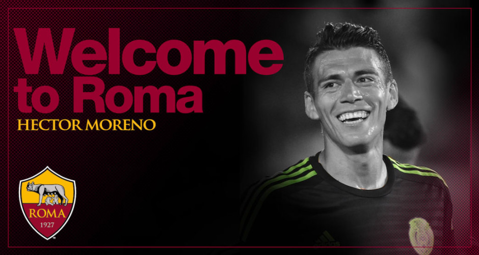 Héctor Moreno, nuevo jugador de la Roma