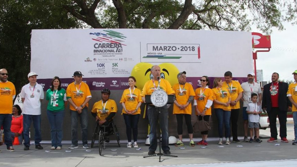 Realizan carrera "Por la Amistad Entre las Naciones Unidos y de Pie"