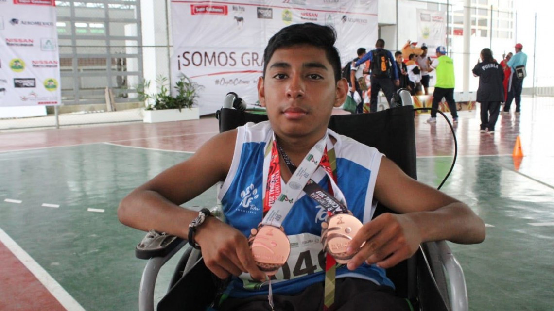 Tamaulipas continúa con la cosecha de medallas en la Paralimpiada 2018