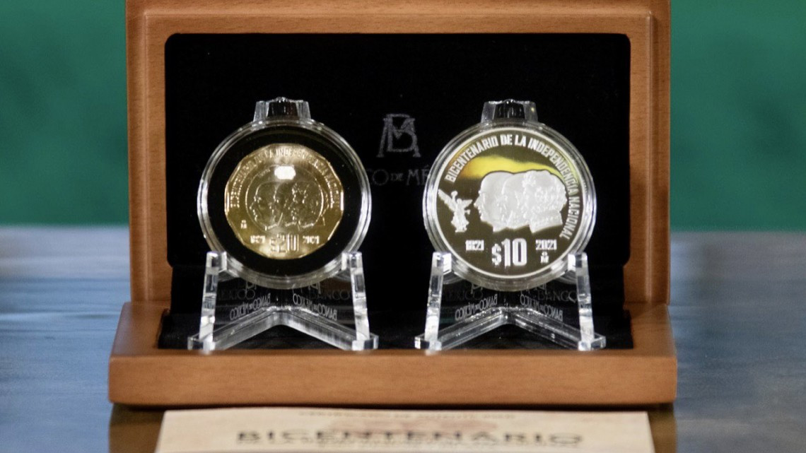 Presenta Secretaría de Economía 6 monedas conmemorativas 