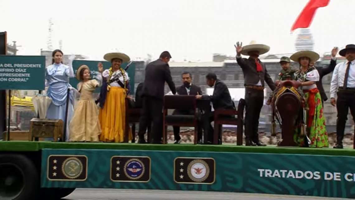 Asi se vive el desfile cívico militar por el 112 aniversario de la Revolución Mexicana 