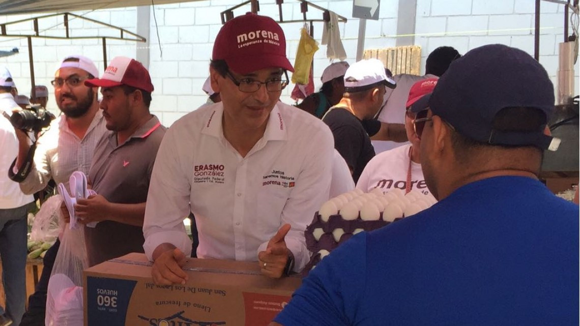 Erasmo González Robledo, favorito en encuestas para ganar la diputación federal en el 07 distrito electoral.