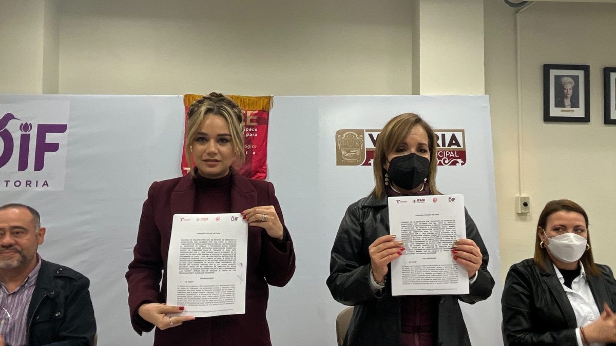 Firman ITACE y DIF Victoria convenio de colaboración