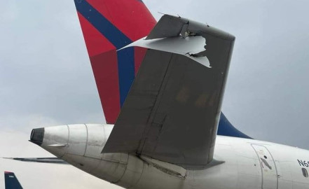 Chocan dos aviones en AICM, nadie resulta herido