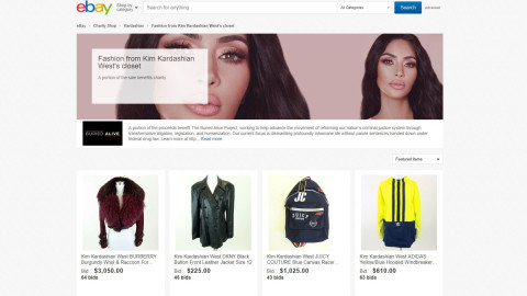 Kim Kardashian vende su ropa a través de eBay