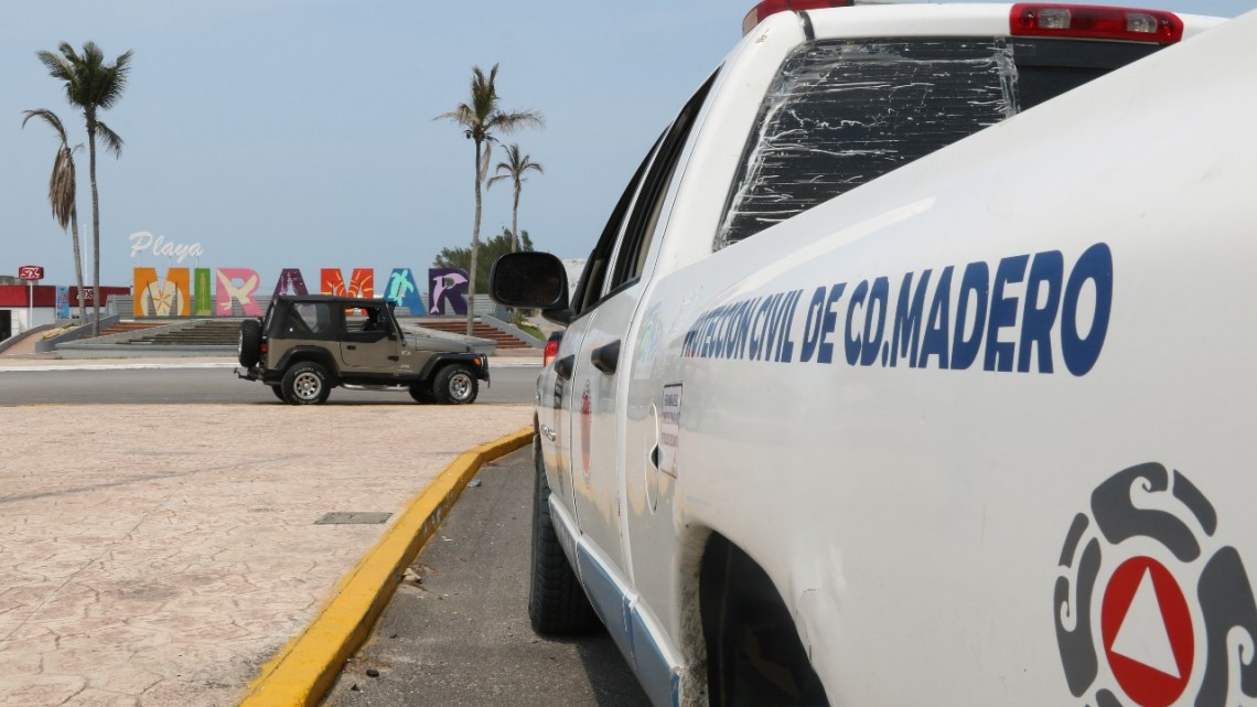 PC y Tránsito Madero realizan operativo en playa Miramar