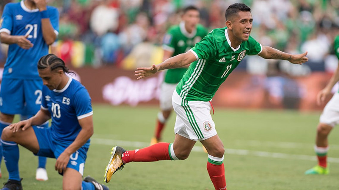Triunfa México ante El Salvador en primer partido de la Copa Oro 2017