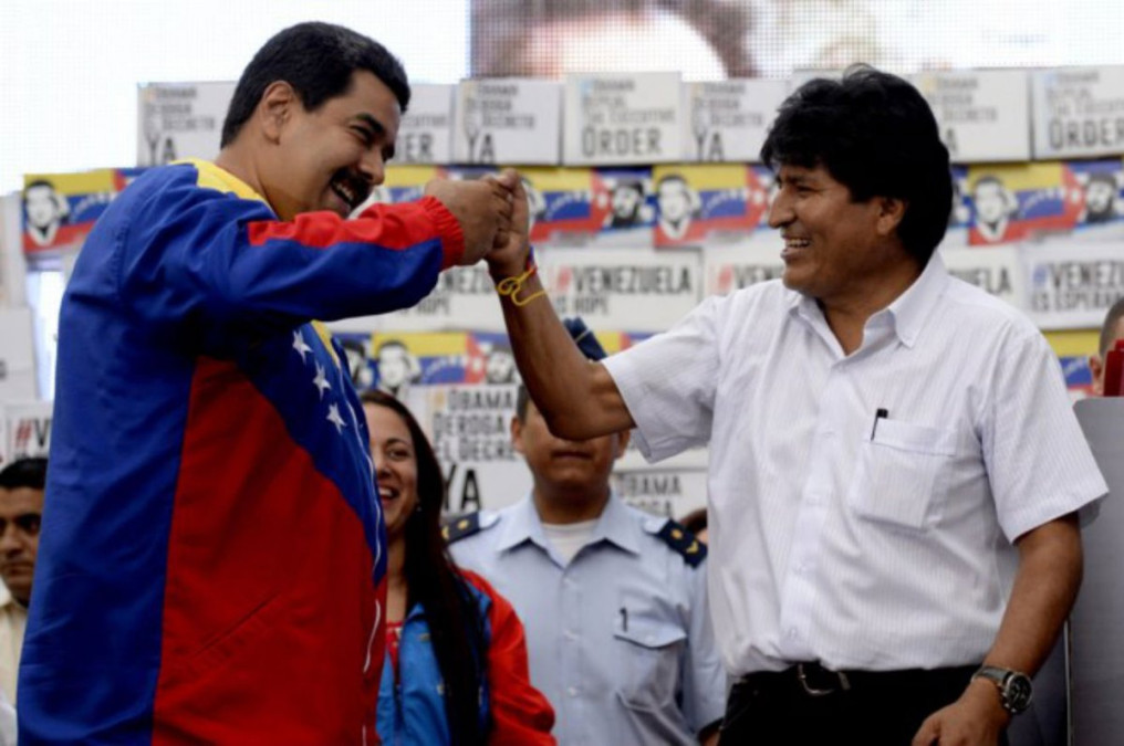 Evo Morales celebra candidatura de Nicolás Maduro