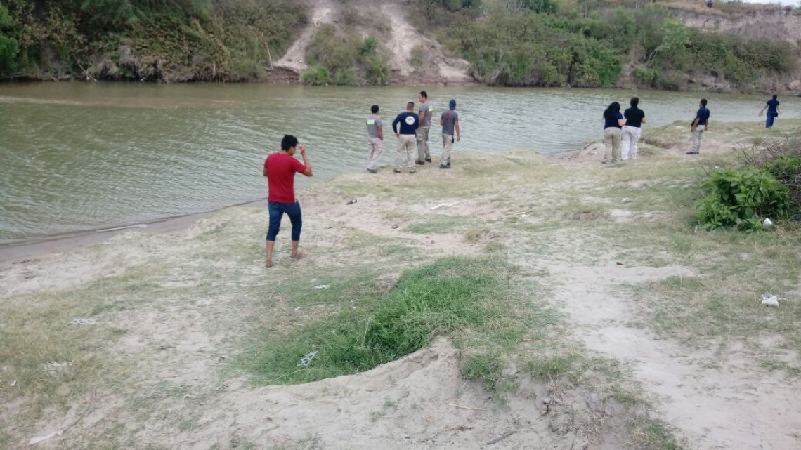 Captura migración a dos borrachos por cruzar el Río Bravo