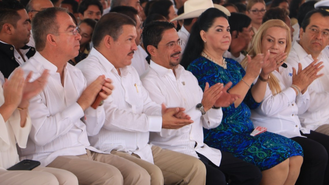Andrés Zorrilla Moreno, asiste a la a ceremonia del 188 aniversario de la Victoria de Tampico