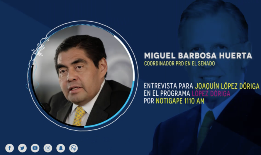 Se mantendrá Barbosa en coordinación del PRD en el Senado