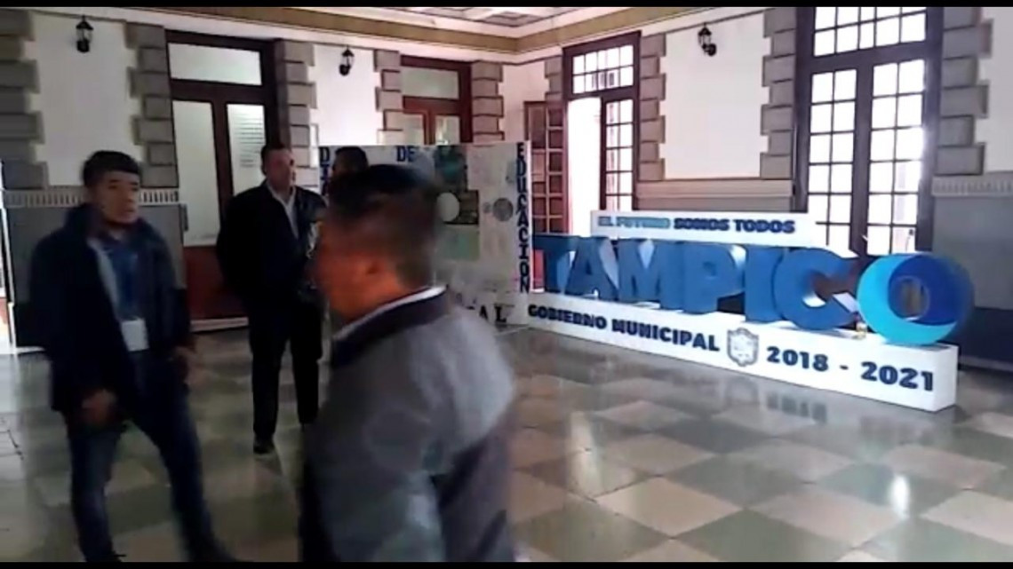 CFE deja sin luz parte de palacio de Tampico por adeudo