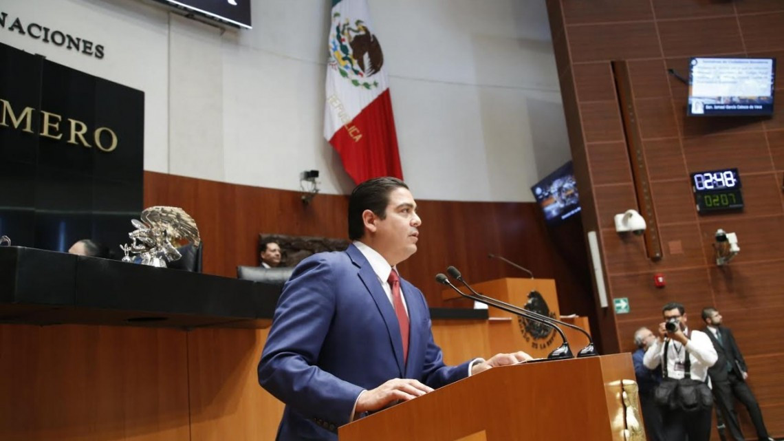 Presenta Senador Cabeza de Vaca iniciativa contra extorsiones de los grupos criminales