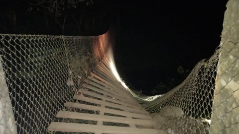 Desplome de puente colgante deja al menos 25 lesionados