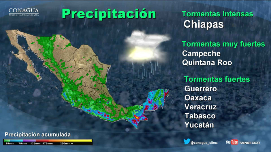 Tormenta tropical Cindy ocasionará lluvias en la mayor parte del país