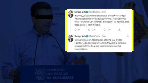 UIF congela cuentas de gobernador de Tamaulipas por presuntas operaciones con recursos de procedencia ilícita