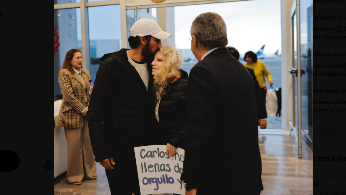 Llegan a México mexicanas y mexicanos que fueron retenidos en Israel