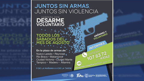 Inicia campaña de desarme voluntario