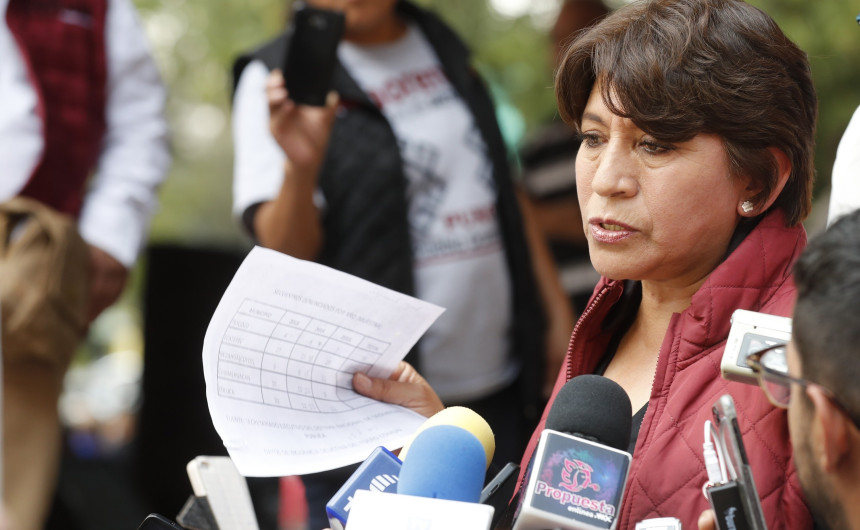 Señala Delfina Gómez irregularidades en elecciones