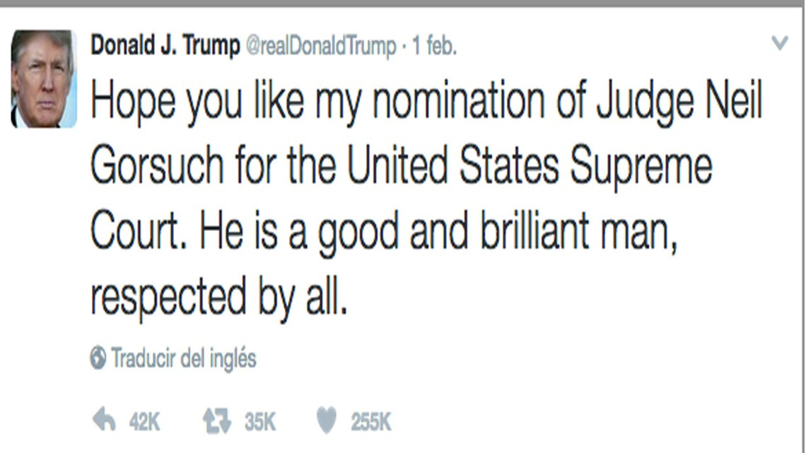 Los 10 tuits que más han gustado del Presidente Trump