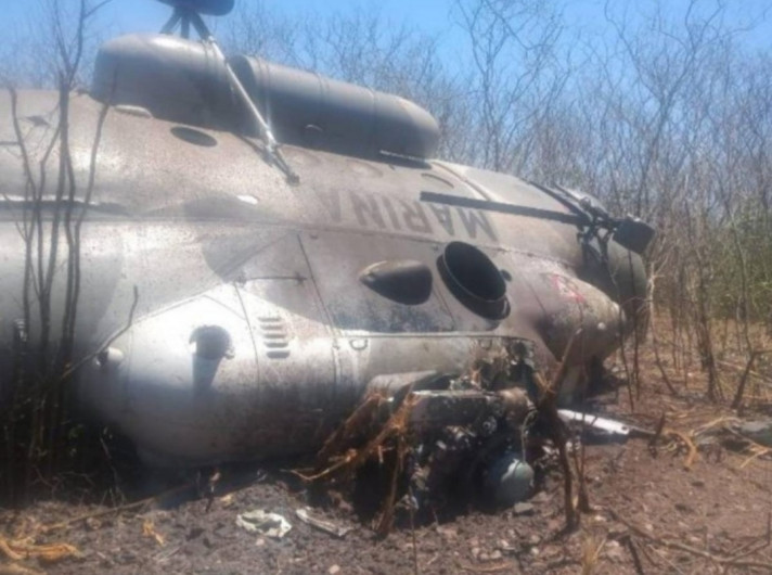 Se analizará en EEUU caja negra del helicóptero desplomado en Sinaloa 